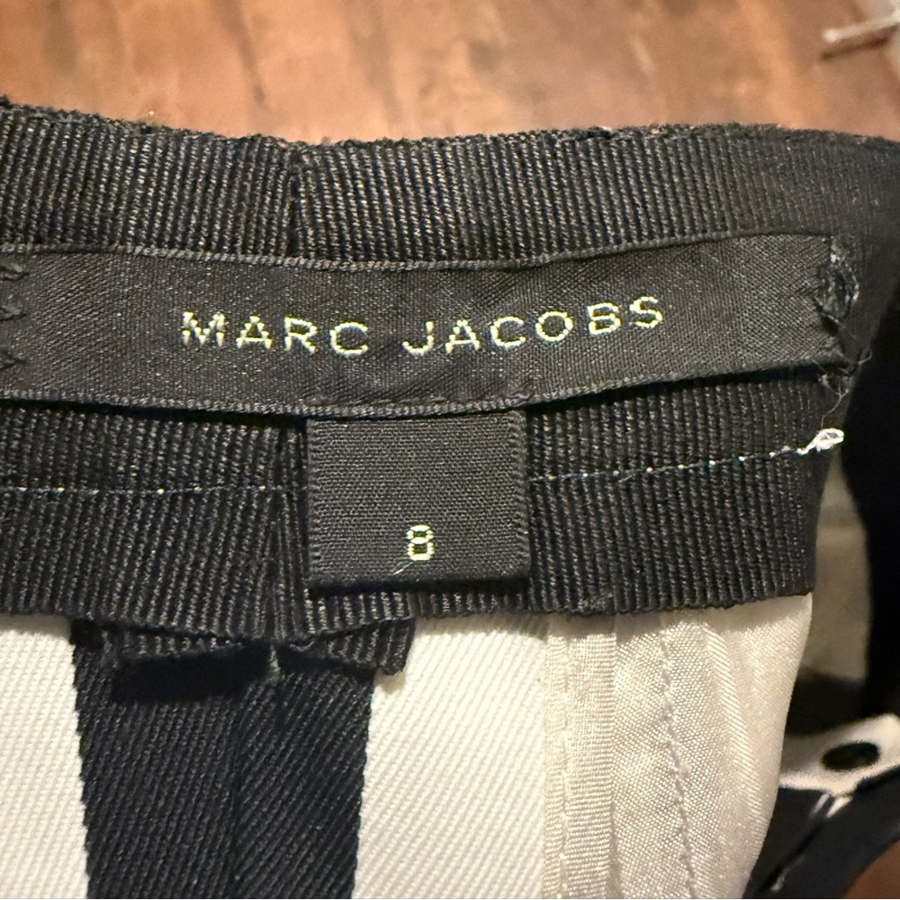 MARC JACOBS Black and White Striped Women's Skirt size 8 - Picture 6 of 11